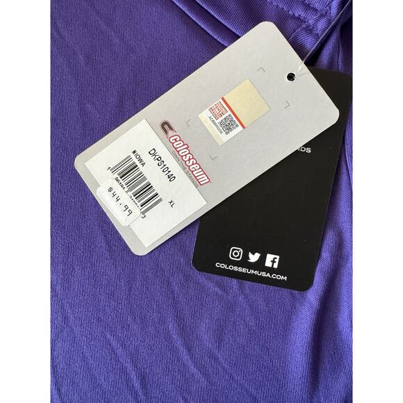 Colosseum University of Northern Iowa Panthers Purple Polo Shirt Men's XL NWT - Picture 2 of 3